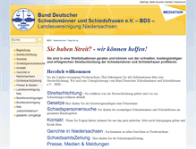 Tablet Screenshot of bds-niedersachsen.com